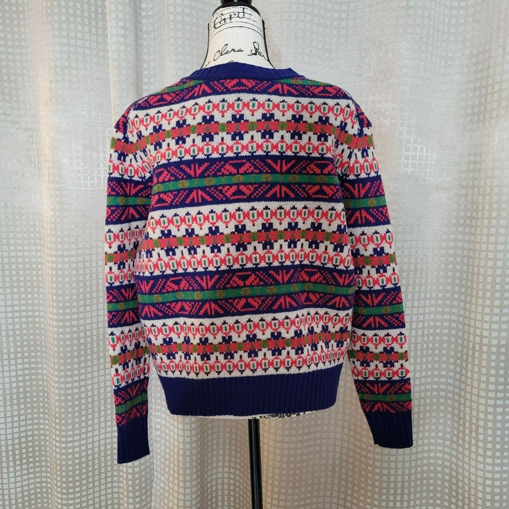 NWT J. Crew Fair Isle 100% Lambs Wool Crewneck Sweater - Size XS - Picture 5 of 11
